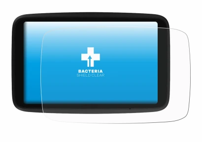 Image de l'appareil TomTom GO Advanced avec une grande variété de protections d'écran.