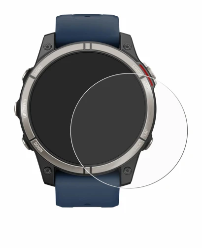 Image de l'appareil Garmin quatix 7 Pro avec une grande variété de protections d'écran.