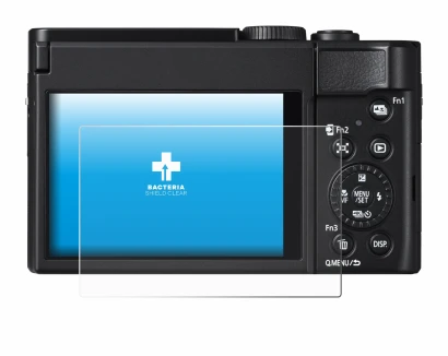 Image de l'appareil Panasonic Lumix DC-TZ99 avec une grande variété de protections d'écran.