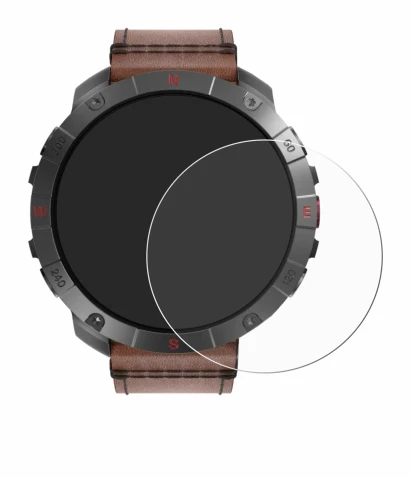 Image de l'appareil Polar Grit X2 Pro Titan avec une grande variété de protections d'écran.