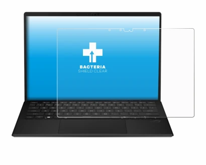 Image de l'appareil ASUS ROG Flow Z13 2025 avec une grande variété de protections d'écran.