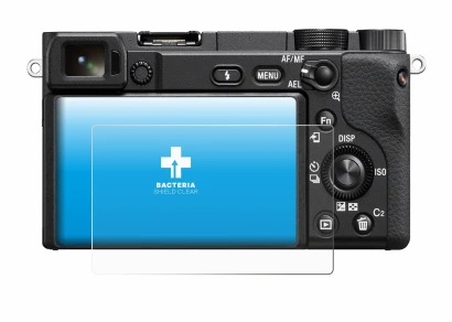 Image de l'appareil Sony Alpha 6400A avec une grande variété de protections d'écran.