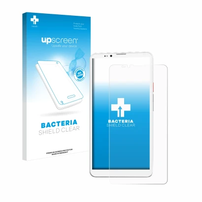Face avant d’un emballage produit avec le logo de la marque upscreen. À côté, l’appareil Bigme Hibreak Pro est représenté avec