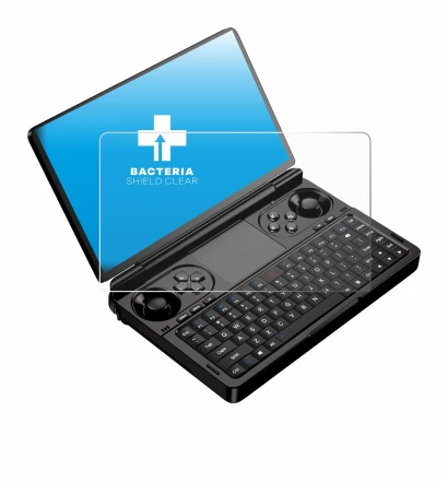 Image de l'appareil GPD Win Mini (2025) avec une grande variété de protections d'écran.