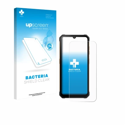 Face avant d’un emballage produit avec le logo de la marque upscreen. À côté, l’appareil Hammer Iron Va est représenté avec la