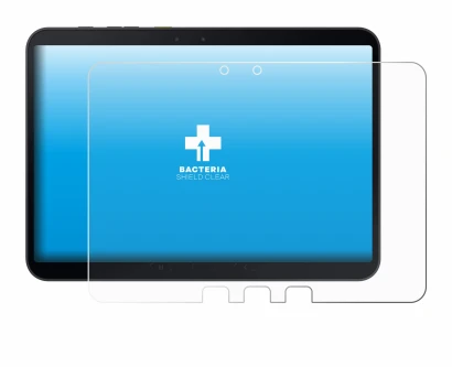 Image de l'appareil Samsung Galaxy Tab Active 5 Pro avec une grande variété de protections d'écran.