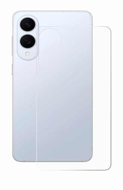 Image de l'appareil Samsung Galaxy S25 Edge (Arrière) avec une grande variété de protections d'écran.