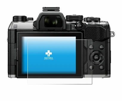 Image de l'appareil Olympus OM System OM-5 Mark II avec une grande variété de protections d'écran.