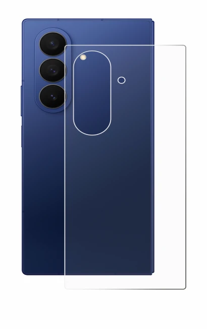 Image de l'appareil Samsung Galaxy Z Fold 7 (Arrière) avec une grande variété de protections d'écran.