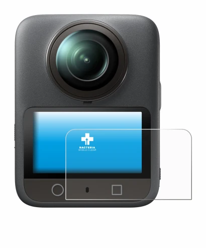 Image de l'appareil DJI Osmo 360 avec une grande variété de protections d'écran.