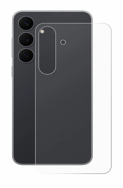 Image de l'appareil Samsung Galaxy S25 FE (Arrière) avec une grande variété de protections d'écran.