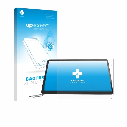 Face avant d’un emballage produit avec le logo de la marque upscreen. À côté, l’appareil Elo TouchSystems 1504L 15" est représ