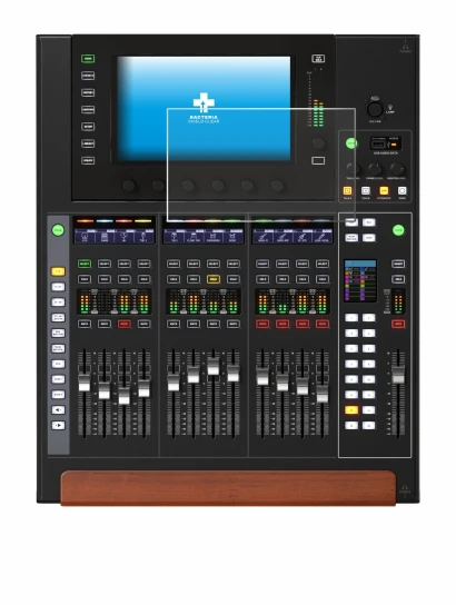 Image de l'appareil Behringer Wing Compact avec une grande variété de protections d'écran.