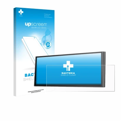 Face avant d’un emballage produit avec le logo de la marque upscreen. À côté, l’appareil Krunia 9.26" est représenté avec la p