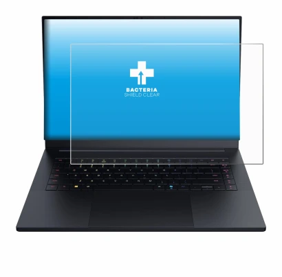 Image de l'appareil Razer Blade 16 2025 avec une grande variété de protections d'écran.