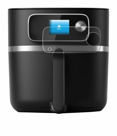 Image de l'appareil Philips Airfryer HD9880/90 avec une grande variété de protections d'écran.