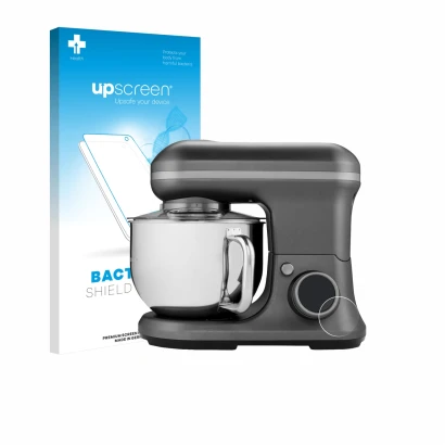 Face avant d’un emballage produit avec le logo de la marque upscreen. À côté, l’appareil MEDION MD 18420 est représenté avec l