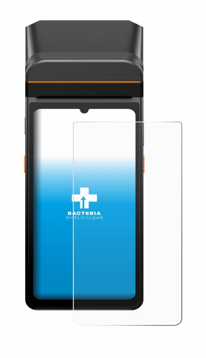 Image de l'appareil Sunmi V3 A13 avec une grande variété de protections d'écran.