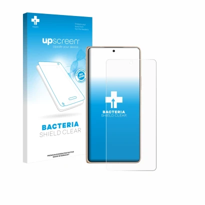 Face avant d’un emballage produit avec le logo de la marque upscreen. À côté, l’appareil Honor Magic V6 est représenté avec la