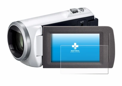 Image de l'appareil Panasonic HC-V480MS avec une grande variété de protections d'écran.