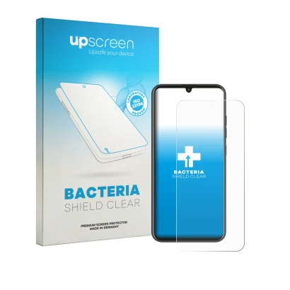 Face avant d’un emballage produit avec le logo de la marque upscreen. À côté, l’appareil Murena Teracube 2s est représenté ave