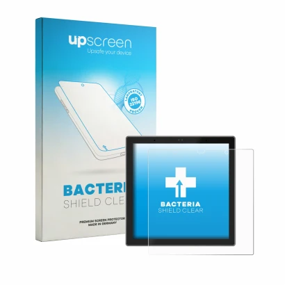 Face avant d’un emballage produit avec le logo de la marque upscreen. À côté, l’appareil SONOFF NSPanel Pro Gen 2 est représen