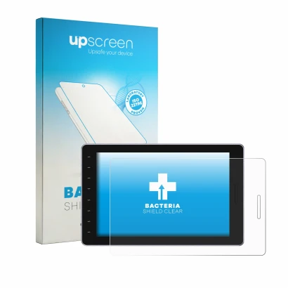 Face avant d’un emballage produit avec le logo de la marque upscreen. À côté, l’appareil Gaomon PD1610 est représenté avec la 