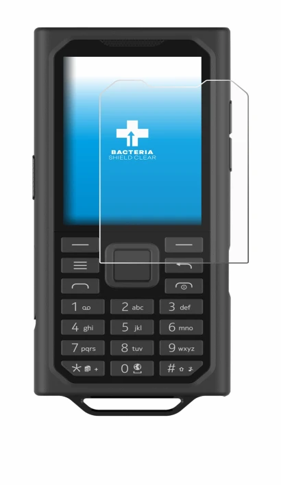 Image de l'appareil HMD Terra M avec une grande variété de protections d'écran.