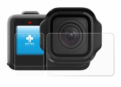 Image de l'appareil GoPro Mission 1 Pro avec une grande variété de protections d'écran.