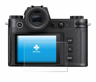 Image de l'appareil Leica SL3-P avec une grande variété de protections d'écran.