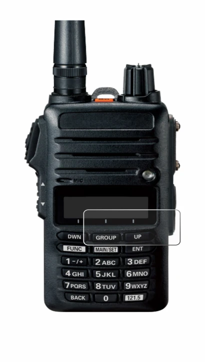 Image de l'appareil Yaesu FTA-250 avec une grande variété de protections d'écran.