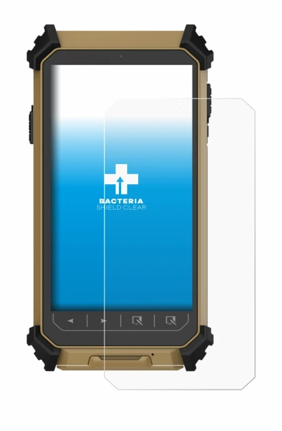 Image de l'appareil DT Research DT361DM (portrait) avec une grande variété de protections d'écran.