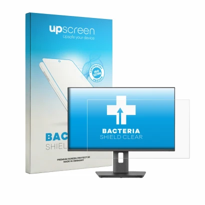 Face avant d’un emballage produit avec le logo de la marque upscreen. À côté, l’appareil Iiyama ProLite XB2497HSU-B1 est repré