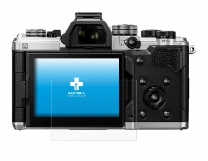 Image de l'appareil OM System OM-3 ASTRO avec une grande variété de protections d'écran.