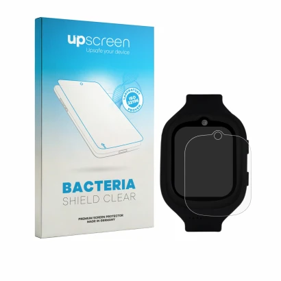 Face avant d’un emballage produit avec le logo de la marque upscreen. À côté, l’appareil SoyMomo Space 4.0 est représenté avec