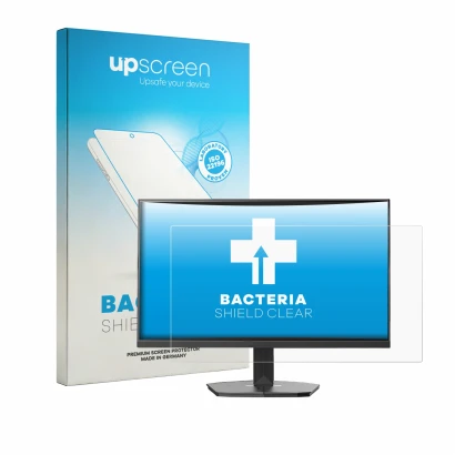 Face avant d’un emballage produit avec le logo de la marque upscreen. À côté, l’appareil Minifire MFG24F4L est représenté avec