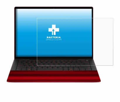 Image de l'appareil HP Scuderia Ferrari Notebook avec une grande variété de protections d'écran.