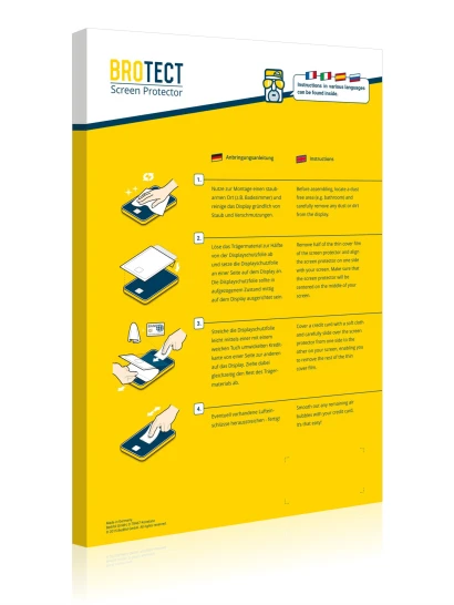 Face arrière d’un emballage produit avec le logo de la marque BROTECT