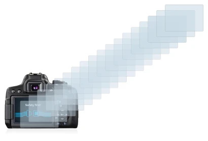 Image de l'appareil Canon EOS 750D avec une grande variété de protections d'écran.