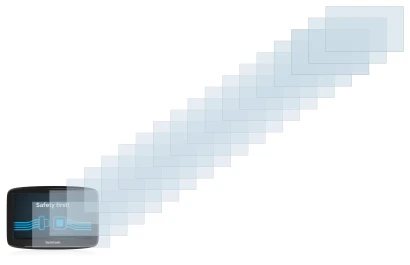 Image de l'appareil TomTom Start 52 avec une grande variété de protections d'écran.