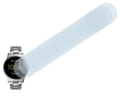 Image de l'appareil Fossil Q Marshal (2.Gen) avec une grande variété de protections d'écran.