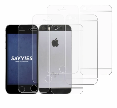 Image de l'appareil Apple iPhone SE 2016 (Avant+Arrière) avec une grande variété de protections d'écran.