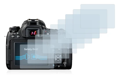 Image de l'appareil Canon EOS 77D avec une grande variété de protections d'écran.