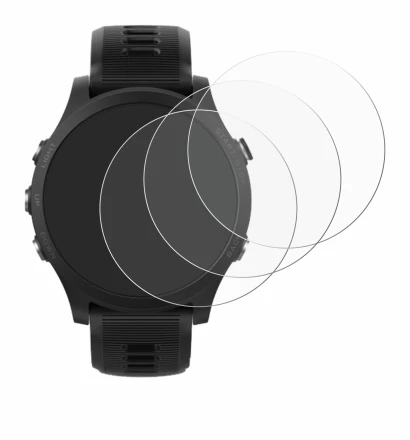 Image de l'appareil Garmin Forerunner 935 avec une grande variété de protections d'écran.