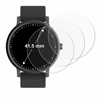 Image de l'appareil Montres (Circulaire, ø: 41.5 mm) avec une grande variété de protections d'écran.