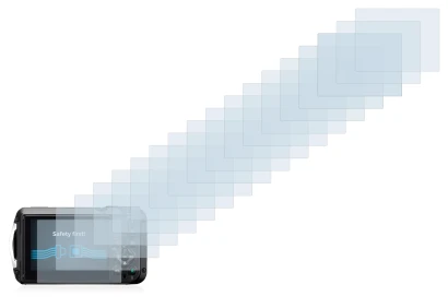 Image de l'appareil Ricoh WG-6 avec une grande variété de protections d'écran.