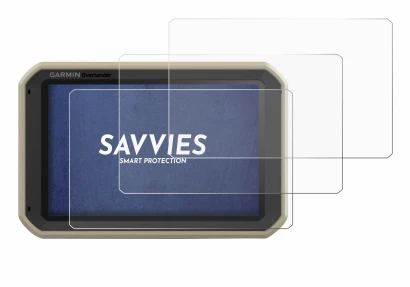 Image de l'appareil Garmin Overlander avec une grande variété de protections d'écran.