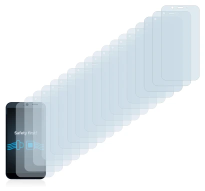 Image de l'appareil Shiftphones Shift6m avec une grande variété de protections d'écran.
