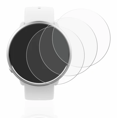 Image de l'appareil Polar Ignite avec une grande variété de protections d'écran.