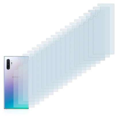 Image de l'appareil Samsung Galaxy Note 10 Plus (Arrière) avec une grande variété de protections d'écran.